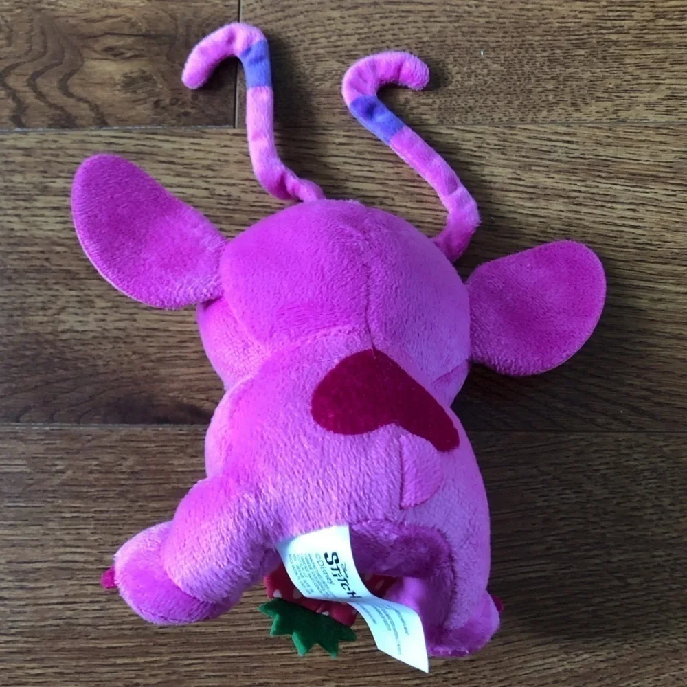 Disney Stitch: Angel with strawberry plush stuffed figure